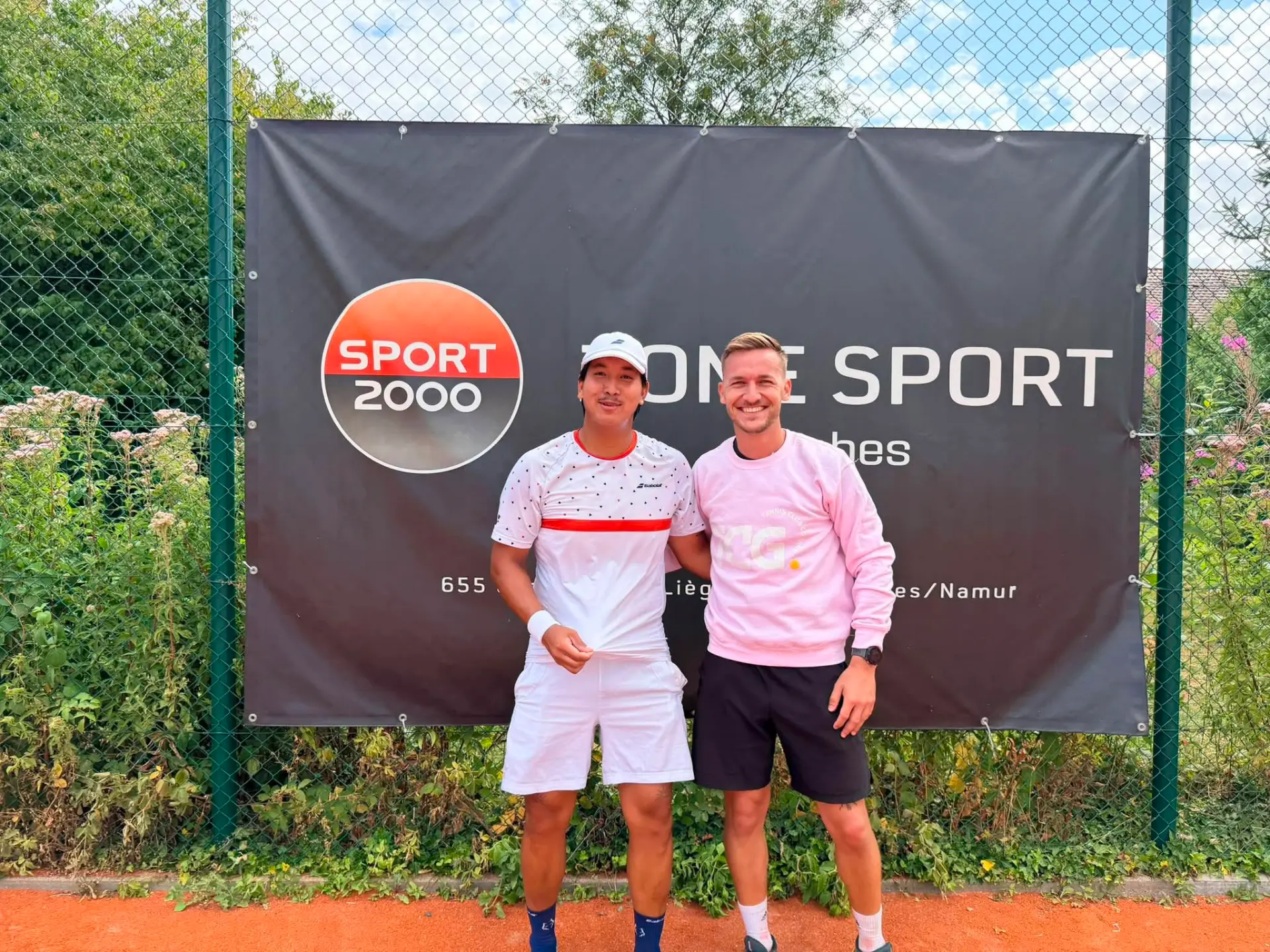 Vainqueur et finaliste messieurs du tournoi officiel du TC Godinne